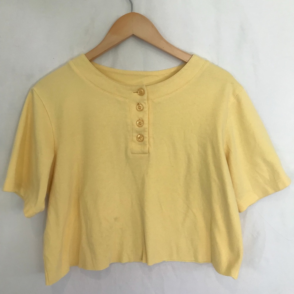 Yellow Crop Top